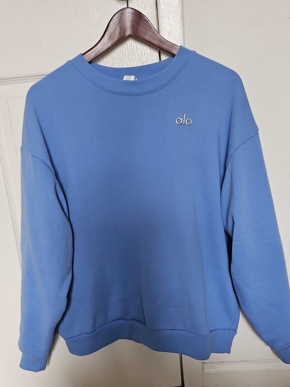 Alo Crystal Blue Sweatshirt Crewneck Size M